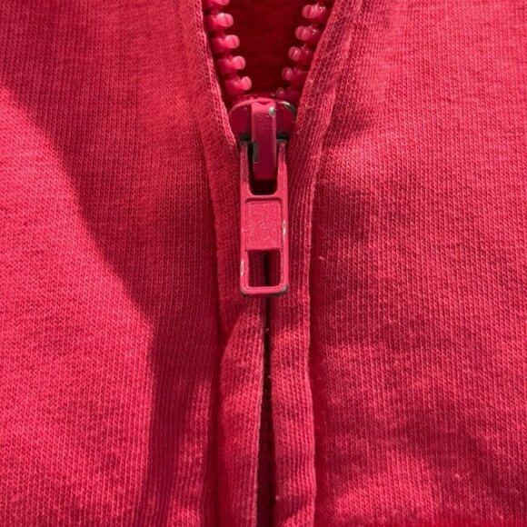 US Polo Assn Pink Zip Hoodie Girls M Teal Logo Full‎ Zip Sweatshirt - Picture 3 of 8